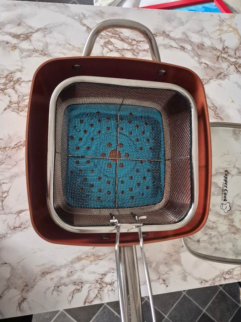 Copper chip pan