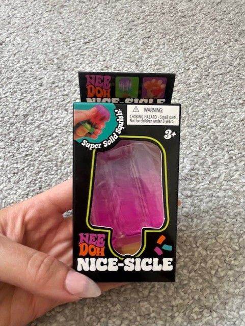 NeeDoh Nice-Sicle sensory squeeze toy Pink and Purple IceLolly  New