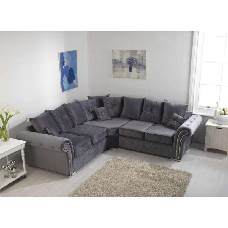 Corner L Shape 3Seater 5Seater Sofas With Cushions