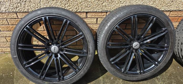 20" Black Alloys 5x120 pcd Calibre 