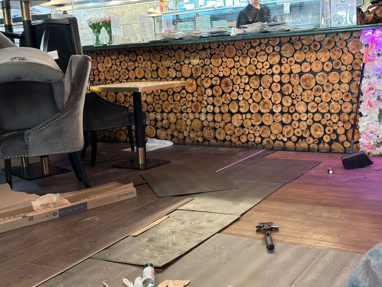 Laminate Herringbone Vinyl Flooring Fitting | Installation & Renovation Specialist | Tiling
