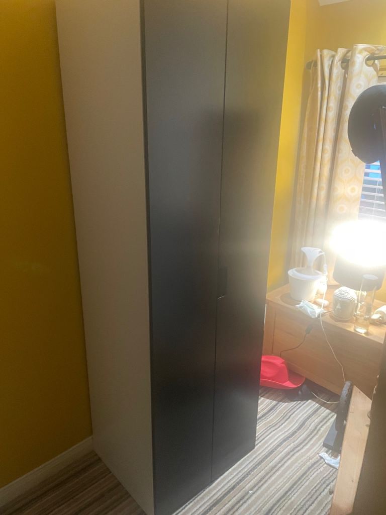 Black and White Ikea Wardrobe