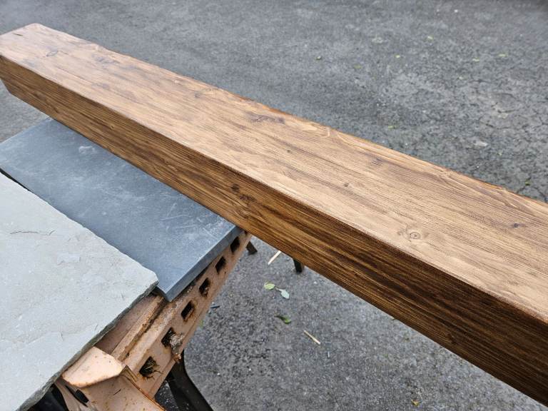 Mantle Beam fireplace Slate Hearth Limestone slabs