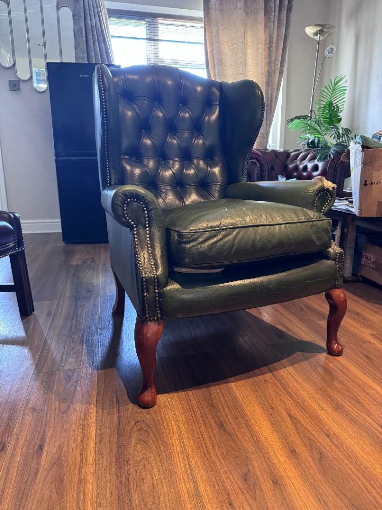 Chesterfield wingback fire side armchair 