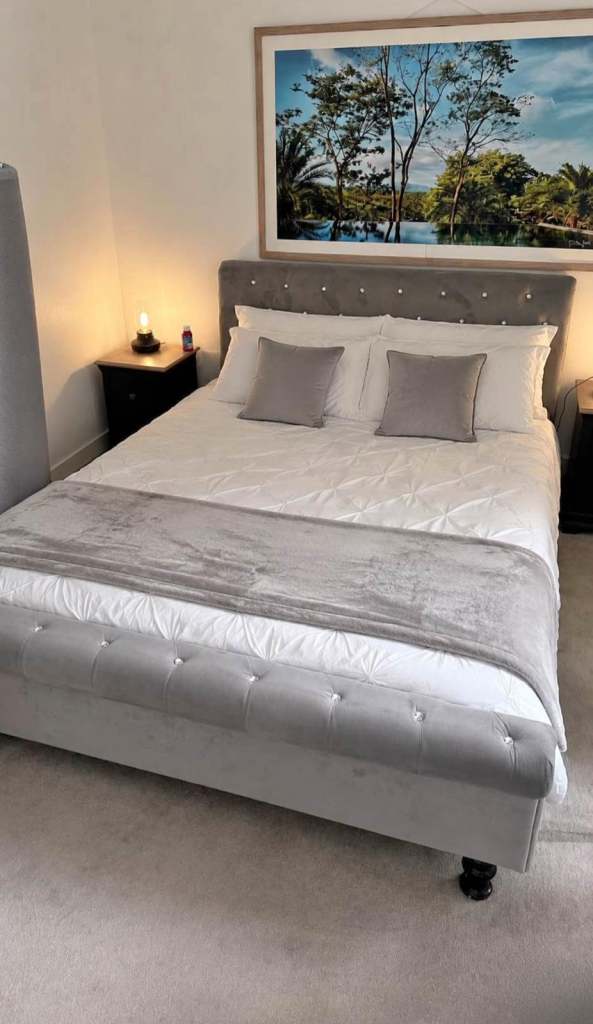 Double Bed With Mattress 