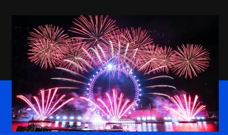 London fireworks  £45. opposite the Eye. Red zone 