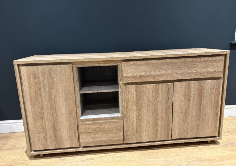 Next grey/brown  oak tv unit-sideboard like new for sale!! 