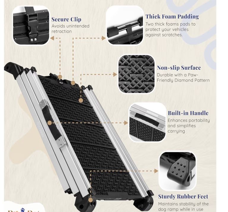 Extendable Telescopic Dog Ramp 