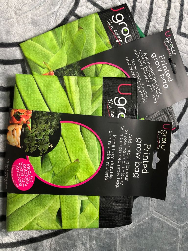 Grow bags runner beans print 