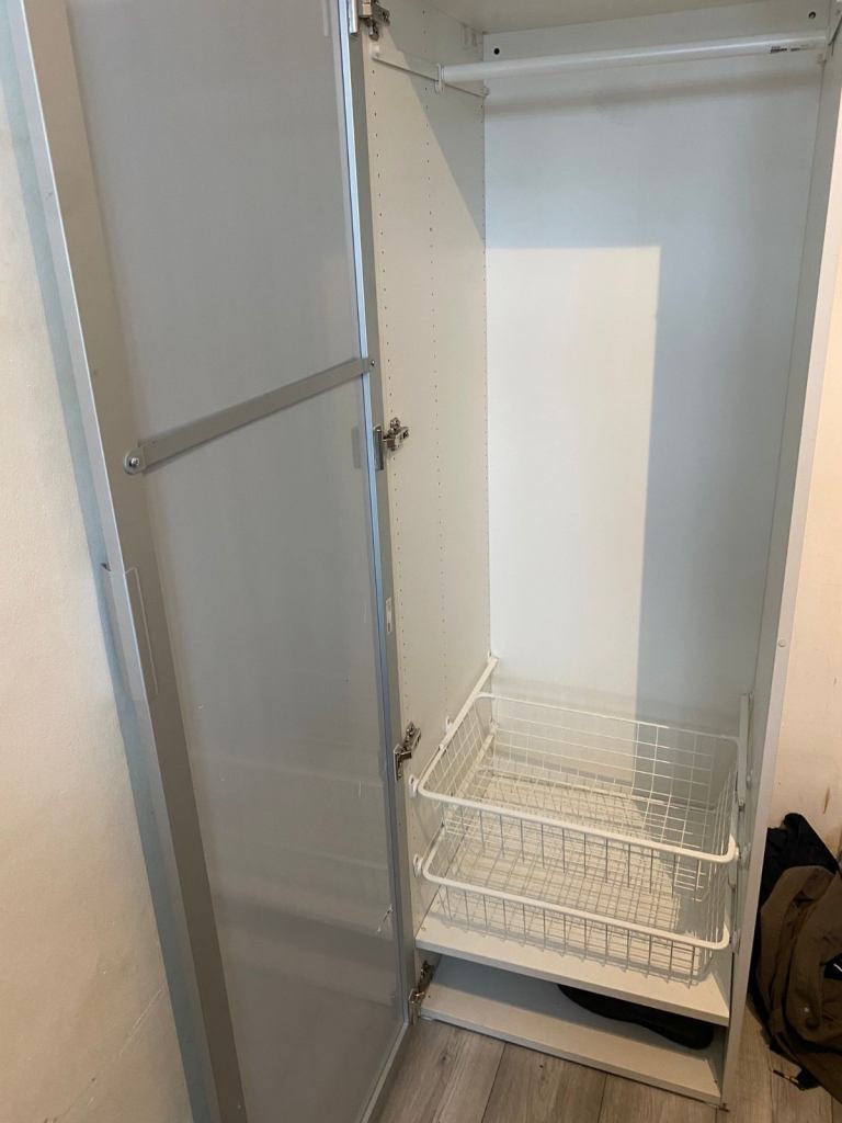 Ikea Platsa single mirror wardrobe