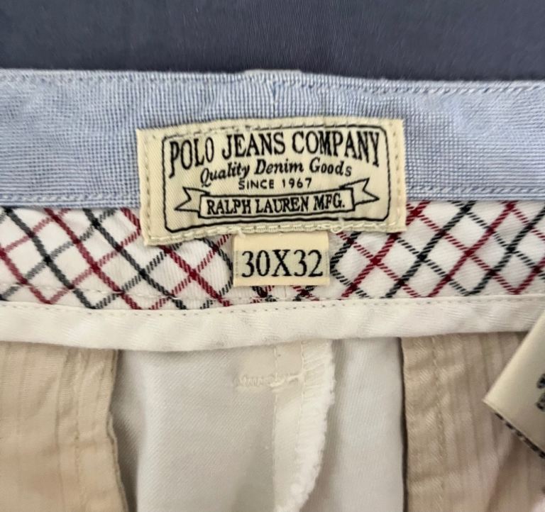 Polo Ralph Lauren White Chino. Brand New. W30 L32.