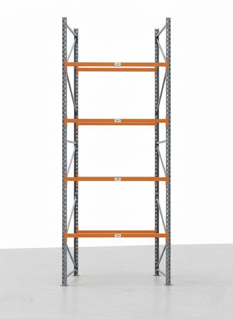 Pallet Racking Kit 1, 2, 3, 4, 5 bays 2, 3, 4 levels 1.1m frame 3.4m beam shelf 