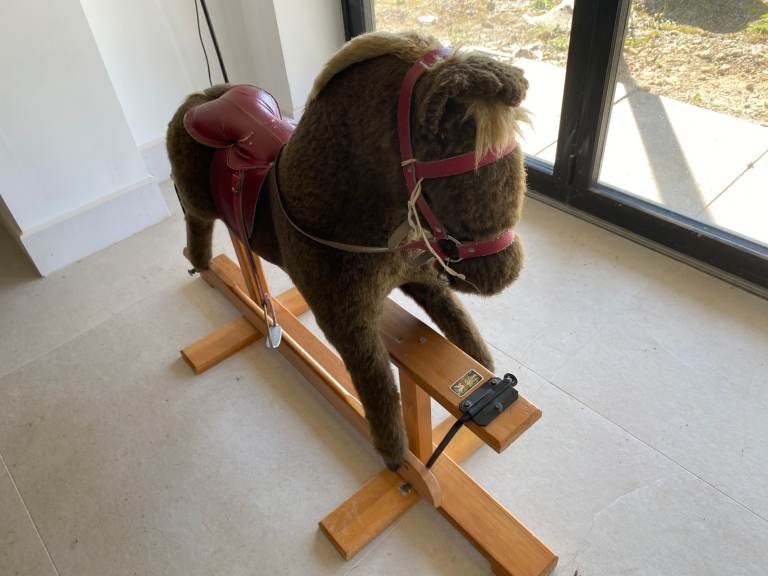 Vintage Pegasus of Crewe Rocking Horse – Classic Wooden Base