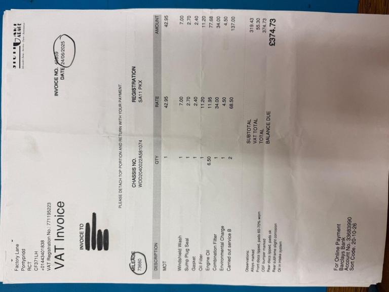 2011 Mercedes-Benz C Class C220 CDI BlueEFFICIENCY Sport 4dr Auto SALOON DIESEL Automatic