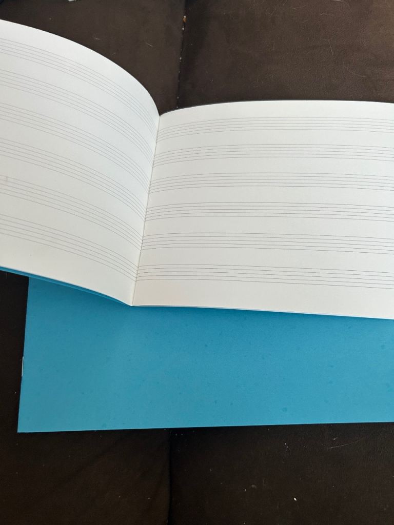 2 x Blank Sheet Music Paper / manuscript books – Ideal for Musicians / Students