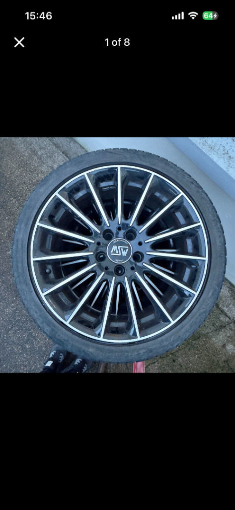 MSW 18”Alloy wheels, 225/40 R 18