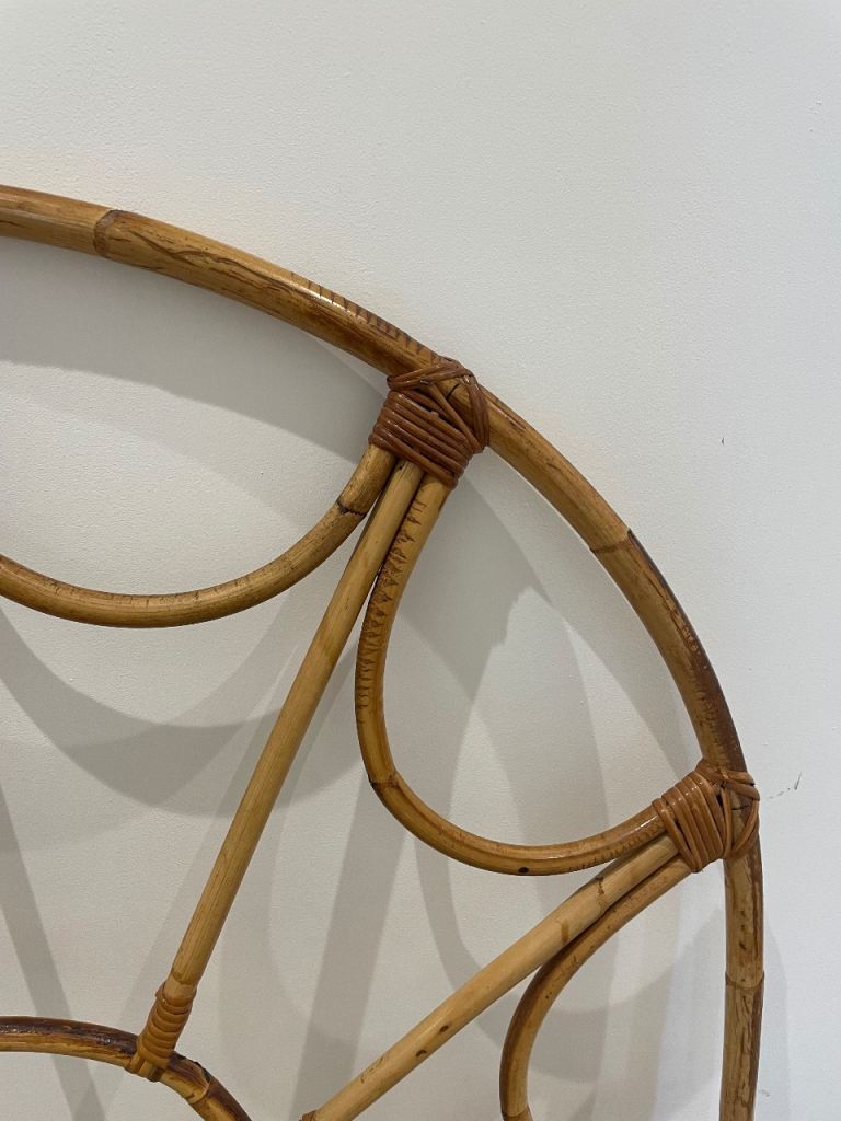 Vintage Rattan Headboard – Good Condition for Sale in Christchurch, Dorset