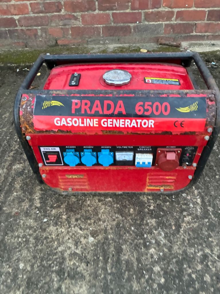 Prada 6.5kva Generator With 3 Phase £130 + Vat