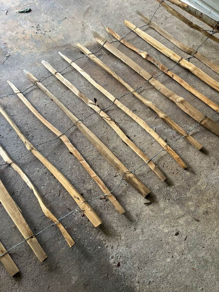 Split Hazel fencing roll