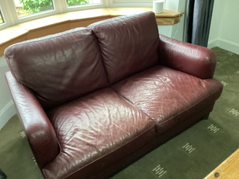 Natuzzi Real Leather 2 Seater Sofa