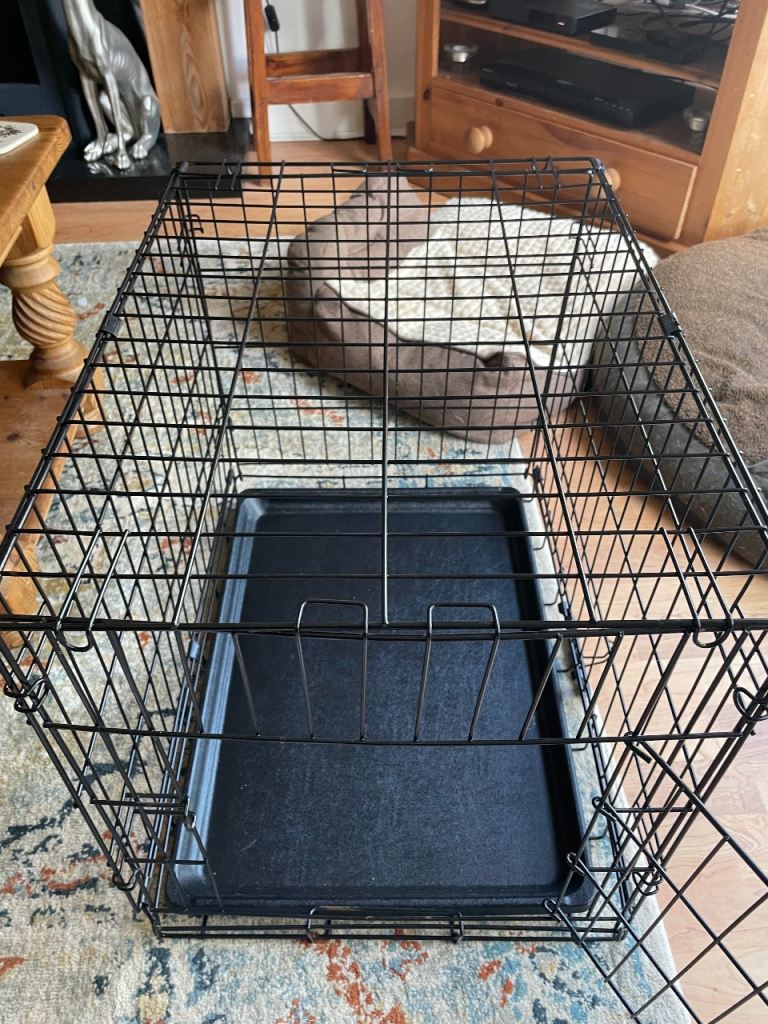 Small dog crate plus cushion