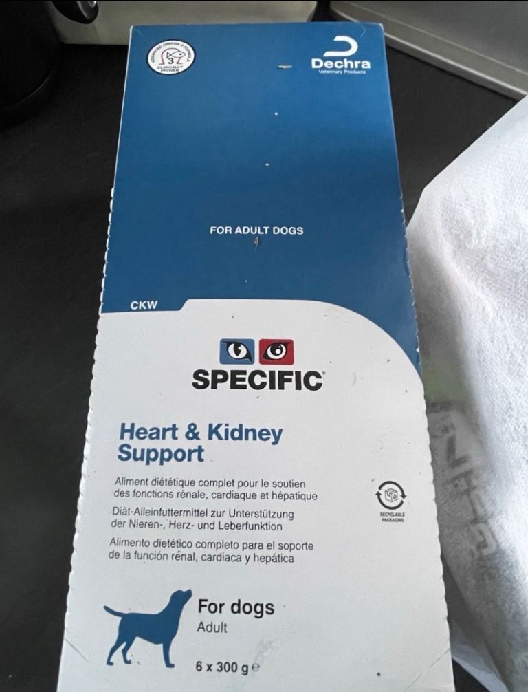 Specific heart and kidney support for dogs