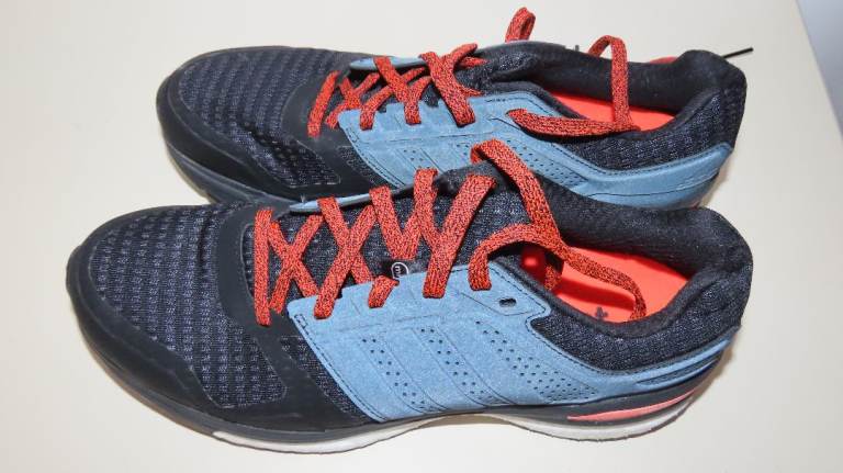 Adidas Supernova Sequence Boost 8 Black Blue Running Trainers UK 8 With Original Box Condition IG3