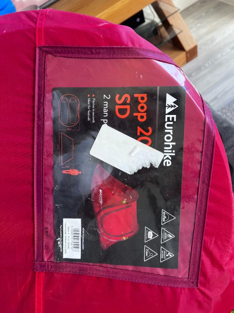 2 man pop up tent