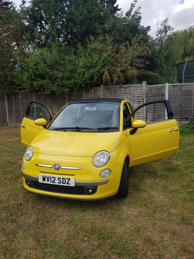 Fiat, 500, Convertible, 2012, Manual, 1242 (cc), 3 doors