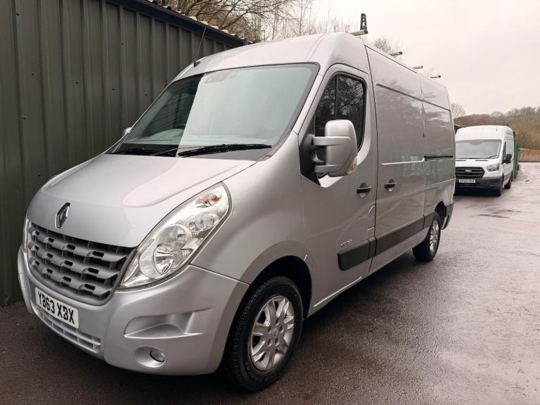 2013 63 RENAULT MASTER SPORT MM35DCI 125PS MEDIUM VAN IN SILVER 112K NO VAT