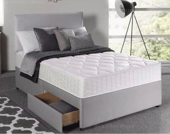 Brand new double single small double kingsize / king size divan bed with mattress and headboard 