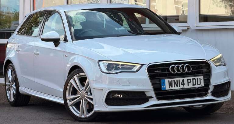 2014 Audi A3 2.0 TDI S line Sportback 5dr Diesel S Tronic quattro Euro 6 (s/s) (184 ps) Hatchback...