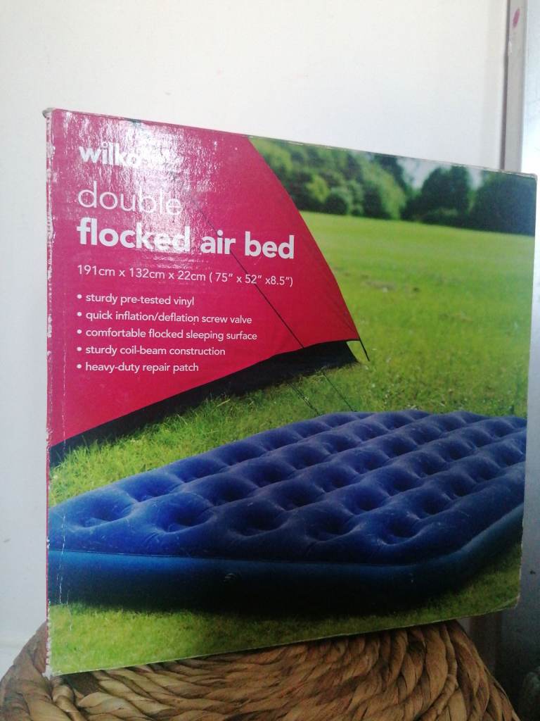 Double Flocked Air Bed - 3 available *** (New in box ) 