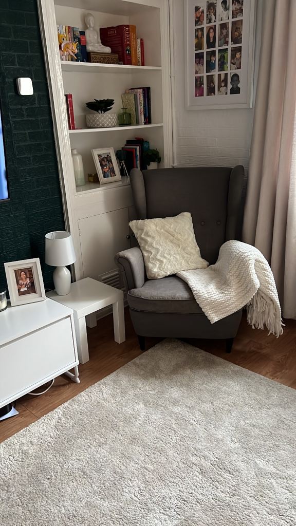 IKEA chair & footstool 