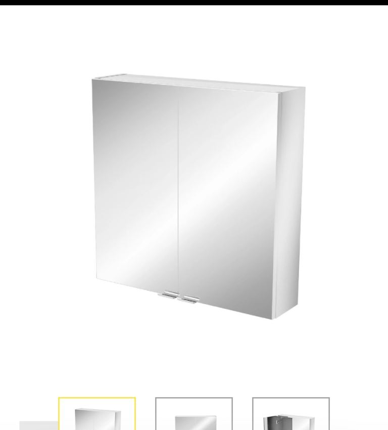 immandra white gloss bathroom caninet 