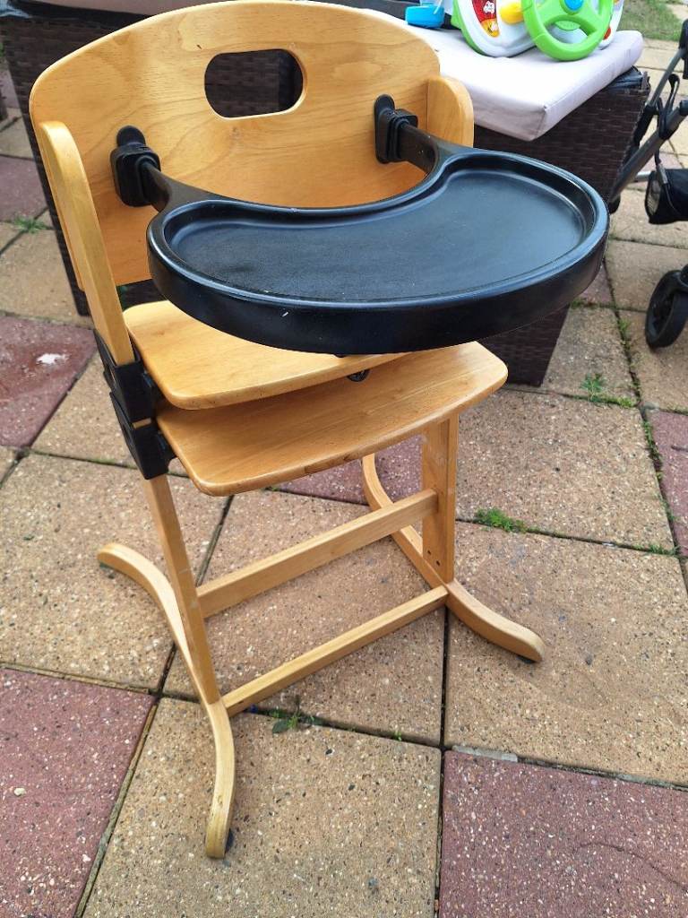 Wooden high chair