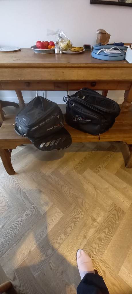 Oxford motorbike tank bag and rear seat bag