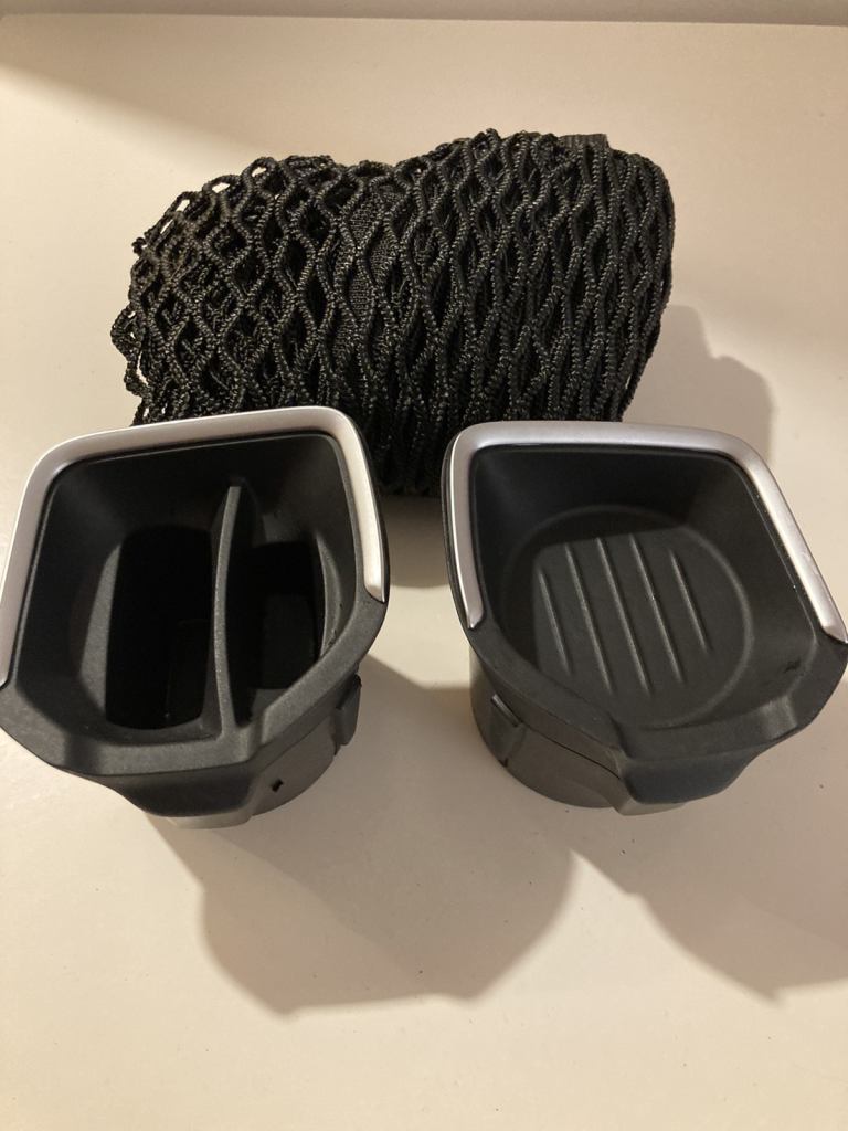 BMW 1 series Cupholder inserts & Cargonet