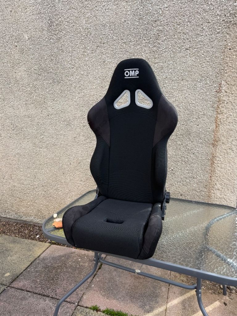Omp Reclining Bucket seat drift rally race sim rig vw golf bora Audi a3