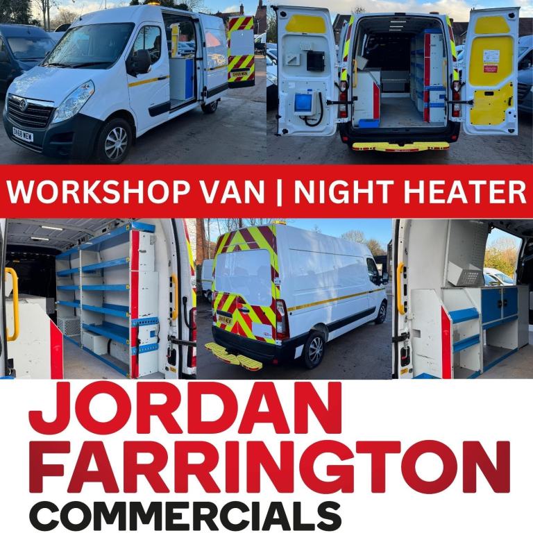 2018 VAUXHALL MOVANO L2H2 UTILITY / WORKSHOP / FITTERS VAN **EX SCOTTISH POWER**