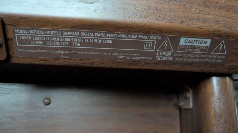 Technics - Digital Burnt Mahogany Piano - PX-PR350(5)