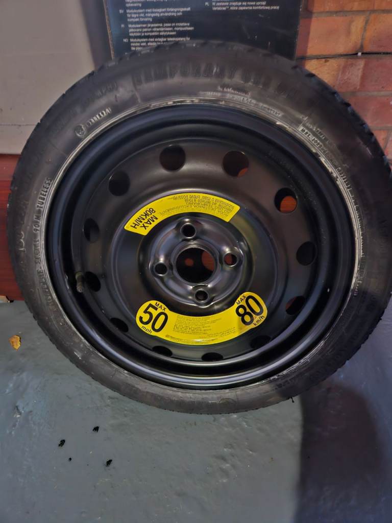 Spare wheel and tyre