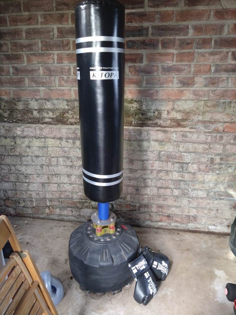Free-standing Punch Bag & Boxing Gloves – Good Condition