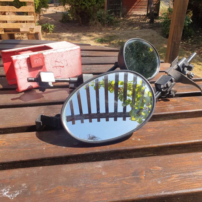 Wing mirror extensions snd caravan lock