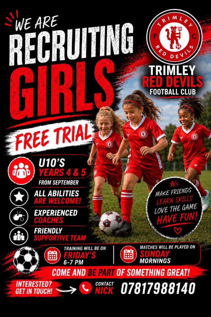Trimley Red Devils U10 Girls Recruiting Now! (Year 4 & 5) 