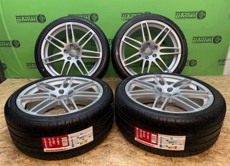 *REFURBISHED* OEM AUDI LE MAN 19” 5x112 ALLOY WHEELS + BRAND NEW TYRES A6 C7