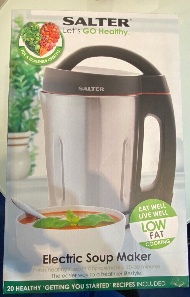 Salter 1.6 L 1000W Electric Stainless Steel Soup Maker - Brand New