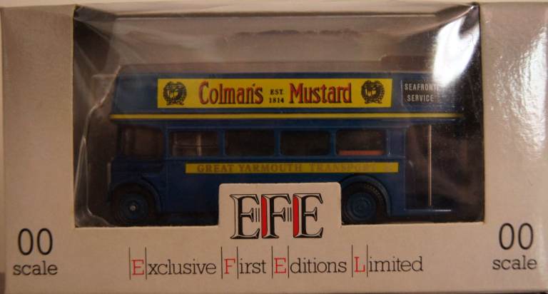 Exclusive First Editions Limited EFE E10202 AEC Regent Open-Top - Great Yarmouth Colman's Mustard