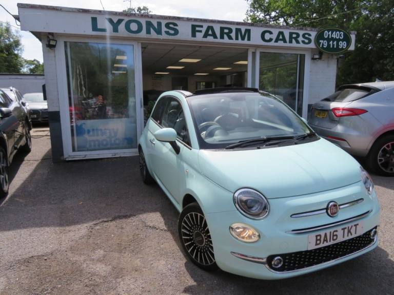 2016 16 FIAT 500C 1.2 ECO LOUNGE CONVERTIBLE 2DR PETROL MANUAL EURO 6 (S/S) (69
