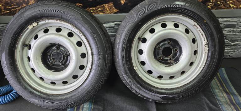 Peugeot Expert Fiat Scudo Steel wheels + 2 x tyres 215 60 16 RoadmachPrime Van